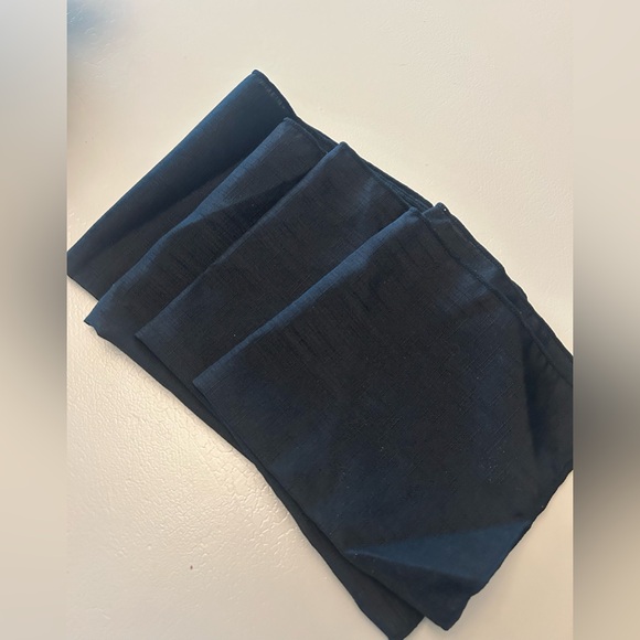 Other - Four black cloth napkins